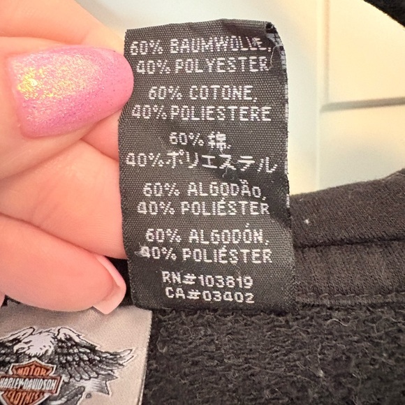 Harley-Davidson Black Zip-Up Jacket - Picture 4 of 4